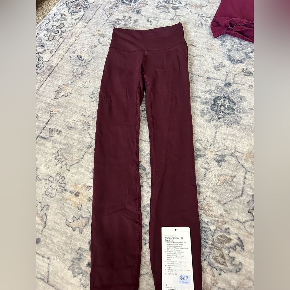 Wunder Train HR Tight 25” // Size 0 // Barely Worn